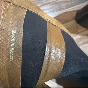 Loeffler Randall Tan and Black Ankle Booties